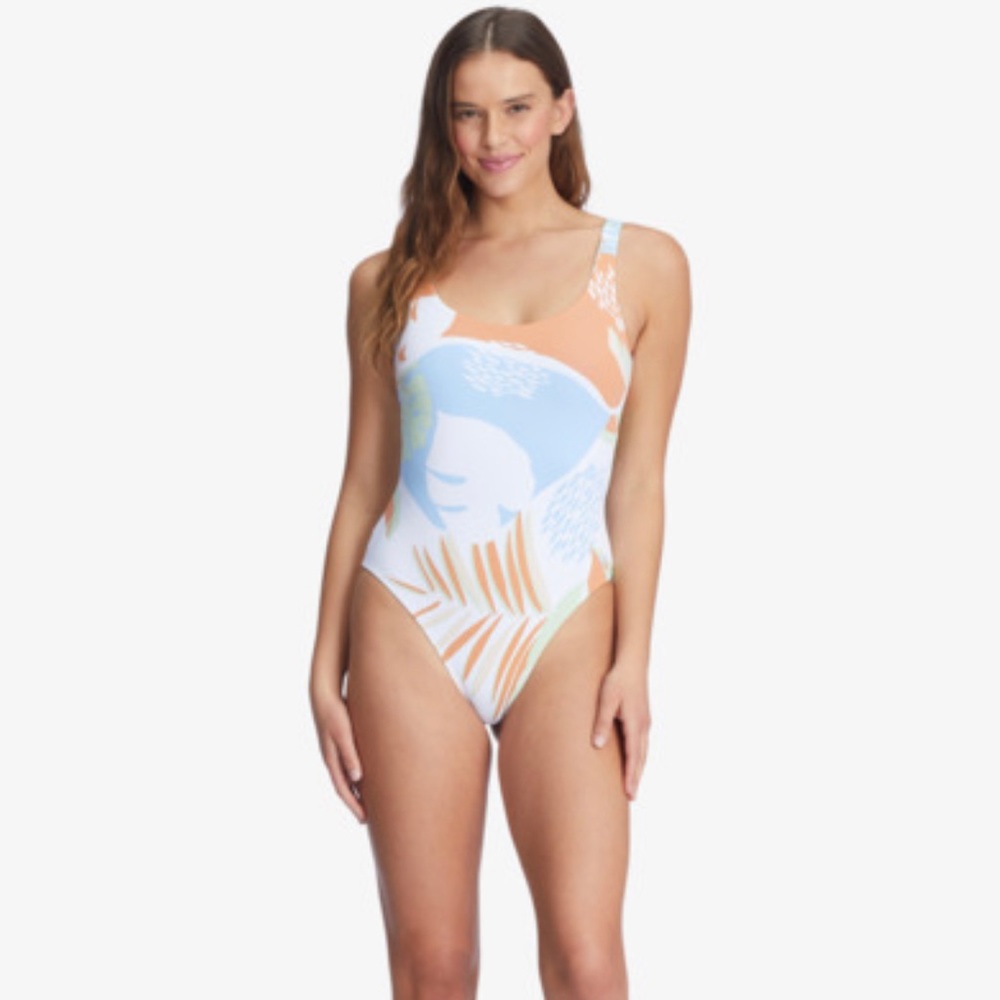 NWT Roxy wildflowers one piece. Size XL. Reversible swimsuit. - Picture 7 of 12